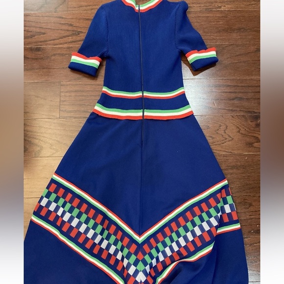 Vintage Designer Dress 60s 70s Mod Psychedelic Hippie Lord & Taylor - Picture 2 of 7